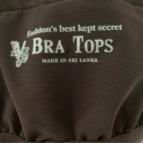 Women’s S VICTORIA’S SECRET BRA TOPS Brown Strapless Sundress Pintucks & Pockets - Picture 13 of 14